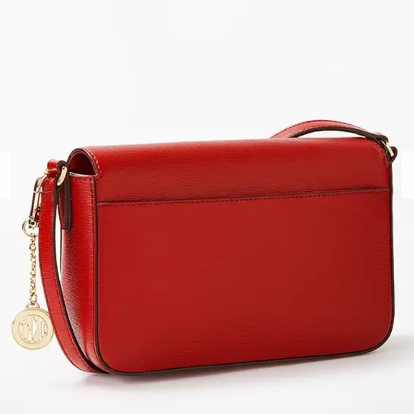 DKNY Red Crossbody Flap Bag - Picture 2 of 10